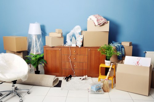 Furniture removals team handling a Kensington property move