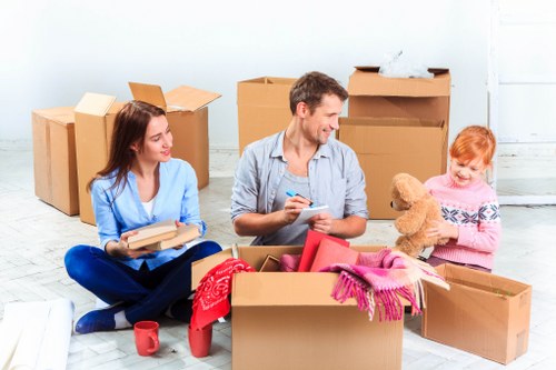 Packing and furniture handling for a Kensington house move