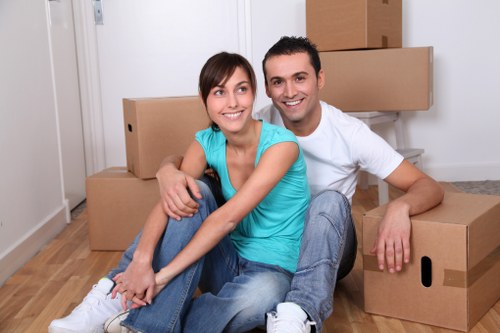 Careful furniture wrapping and loading for a local Kensington relocation