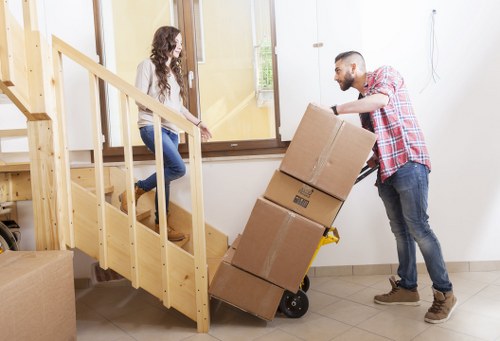Local business move with careful handling of equipment and documents