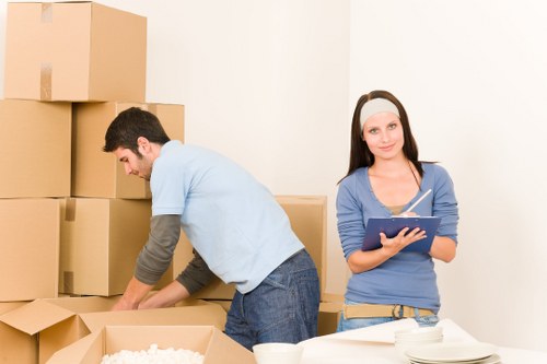 Loading commercial furniture for a Kensington office relocation